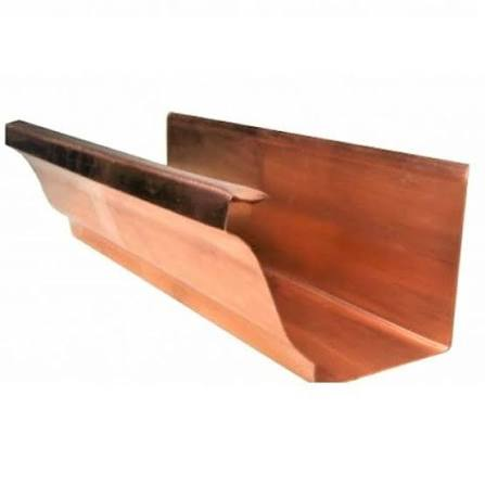Copper seamless gutter profile